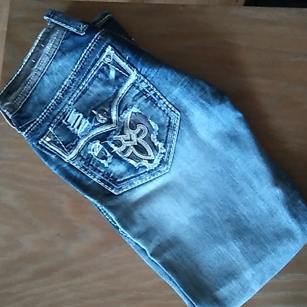 Men's Rock Revival Jeans, Blue jeans, Size 38